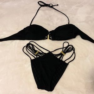 Strappy black sexy VS bikini